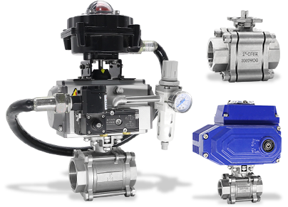 高平台丝扣球阀系列(气电动)