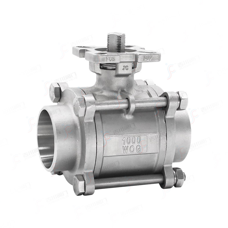 三片式高平台焊接球阀